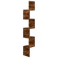 vidaXL Wand-Eckregal Räuchereiche 19x19x123 cm Holzwerkstoff vidaXL Wand-Eckregal Räuchereiche 19x19x123 cm Holzwerkstoff