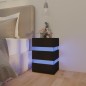 vidaXL LED-Nachttisch Schwarz 45x35x67 cm Holzwerkstoff vidaXL LED-Nachttisch Schwarz 45x35x67 cm Holzwerkstoff