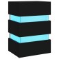 vidaXL LED-Nachttisch Schwarz 45x35x67 cm Holzwerkstoff vidaXL LED-Nachttisch Schwarz 45x35x67 cm Holzwerkstoff