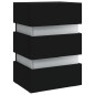 vidaXL LED-Nachttisch Schwarz 45x35x67 cm Holzwerkstoff vidaXL LED-Nachttisch Schwarz 45x35x67 cm Holzwerkstoff