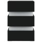 vidaXL LED-Nachttisch Schwarz 45x35x67 cm Holzwerkstoff vidaXL LED-Nachttisch Schwarz 45x35x67 cm Holzwerkstoff