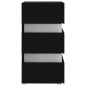 vidaXL LED-Nachttisch Schwarz 45x35x67 cm Holzwerkstoff vidaXL LED-Nachttisch Schwarz 45x35x67 cm Holzwerkstoff