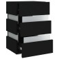 vidaXL LED-Nachttisch Schwarz 45x35x67 cm Holzwerkstoff vidaXL LED-Nachttisch Schwarz 45x35x67 cm Holzwerkstoff