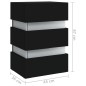 vidaXL LED-Nachttisch Schwarz 45x35x67 cm Holzwerkstoff vidaXL LED-Nachttisch Schwarz 45x35x67 cm Holzwerkstoff