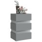 vidaXL LED-Nachttisch Grau 45x35x67 cm Holzwerkstoff vidaXL LED-Nachttisch Grau 45x35x67 cm Holzwerkstoff