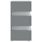 vidaXL LED-Nachttisch Grau 45x35x67 cm Holzwerkstoff vidaXL LED-Nachttisch Grau 45x35x67 cm Holzwerkstoff