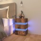vidaXL LED-Nachttisch Räuchereiche 45x35x67 cm Holzwerkstoff vidaXL LED-Nachttisch Räuchereiche 45x35x67 cm Holzwerkstoff