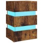 vidaXL LED-Nachttisch Räuchereiche 45x35x67 cm Holzwerkstoff vidaXL LED-Nachttisch Räuchereiche 45x35x67 cm Holzwerkstoff