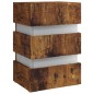 vidaXL LED-Nachttisch Räuchereiche 45x35x67 cm Holzwerkstoff vidaXL LED-Nachttisch Räuchereiche 45x35x67 cm Holzwerkstoff