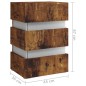 vidaXL LED-Nachttisch Räuchereiche 45x35x67 cm Holzwerkstoff vidaXL LED-Nachttisch Räuchereiche 45x35x67 cm Holzwerkstoff