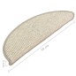vidaXL Treppenmatten Selbstklebend 15 Stk. 56x17x3 cm Silbern vidaXL Treppenmatten Selbstklebend 15 Stk. 56x17x3 cm Silbern