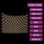 vidaXL LED-Lichternetz Warmweiß 3x2 m 204 LEDs Indoor Outdoor vidaXL LED-Lichternetz Warmweiß 3x2 m 204 LEDs Indoor Outdoor