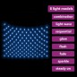 vidaXL LED-Lichternetz Blau 3x2 m 204 LEDs Indoor Outdoor