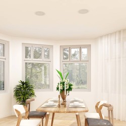 vidaXL Einbaulautsprecher für Decke und Wand 2 Stk. 80 W