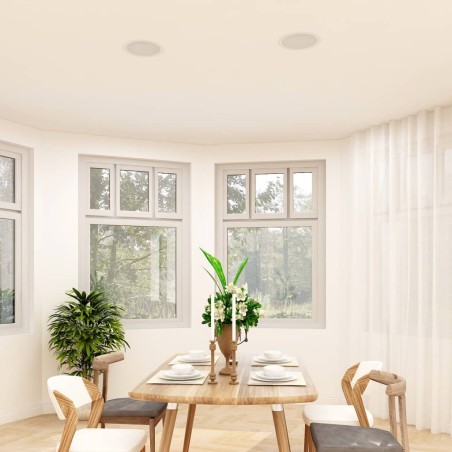 vidaXL Einbaulautsprecher für Decke und Wand 2 Stk. 80 W