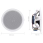 vidaXL Einbaulautsprecher für Decke und Wand 2 Stk. 120 W vidaXL Einbaulautsprecher für Decke und Wand 2 Stk. 120 W