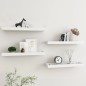 vidaXL Loggia Wandregale 4 Stk. Weiß 60x15x4 cm MDF vidaXL Loggia Wandregale 4 Stk. Weiß 60x15x4 cm MDF