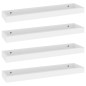 vidaXL Loggia Wandregale 4 Stk. Weiß 60x15x4 cm MDF vidaXL Loggia Wandregale 4 Stk. Weiß 60x15x4 cm MDF