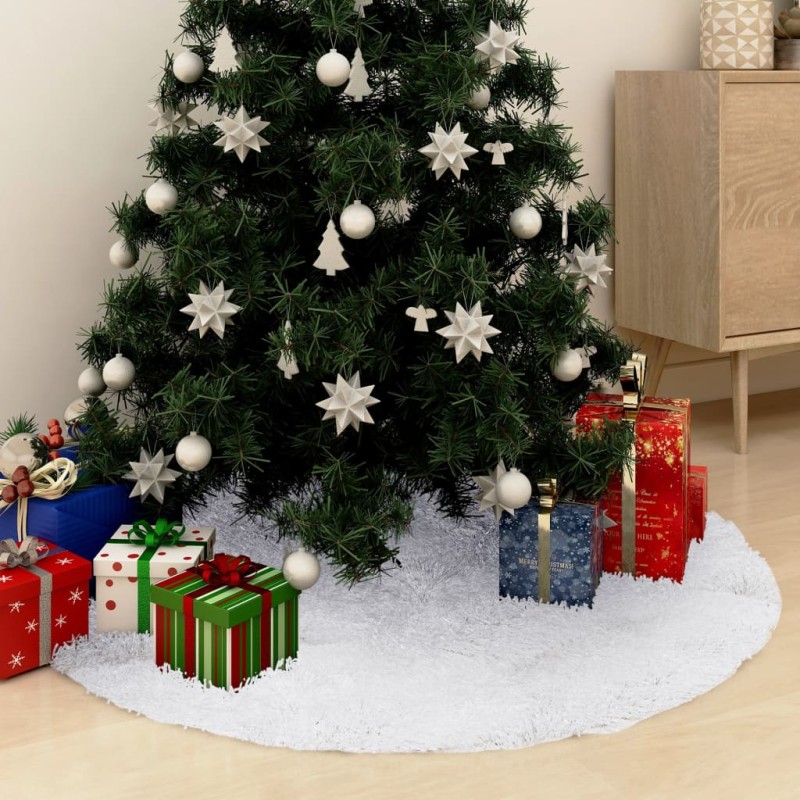 vidaXL Weihnachtsbaumdecke Weiß 150 cm Kunstpelz vidaXL Weihnachtsbaumdecke Weiß 150 cm Kunstpelz