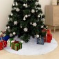 vidaXL Weihnachtsbaumdecke Weiß 150 cm Kunstpelz vidaXL Weihnachtsbaumdecke Weiß 150 cm Kunstpelz