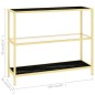 vidaXL Regal Marmor und Transparent 100x36x90 cm Gehärtetes Glas vidaXL Regal Marmor und Transparent 100x36x90 cm Gehärtetes Glas