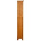 vidaXL Bücherregal 5 Fächer 45x22x140 cm Massivholz Eiche vidaXL Bücherregal 5 Fächer 45x22x140 cm Massivholz Eiche
