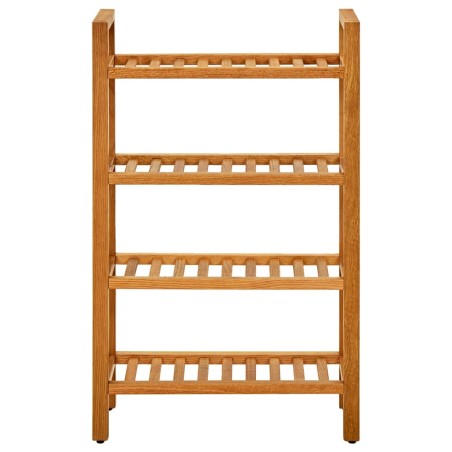 vidaXL Schuhregal mit 4 Etagen 50x27x80 cm Massivholz Eiche