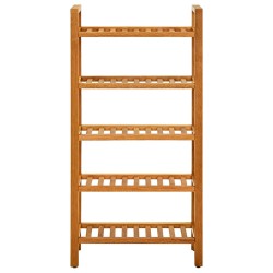 vidaXL Schuhregal mit 5 Etagen 50x27x100 cm Massivholz Eiche