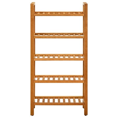 vidaXL Schuhregal mit 5 Etagen 50x27x100 cm Massivholz Eiche