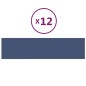 Wandpaneele 12 Stk. Blau 60x15 cm Stoff 1,08 m² Wandpaneele 12 Stk. Blau 60x15 cm Stoff 1,08 m²