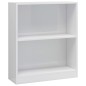 vidaXL Bücherregal Hochglanz-Weiß 60x24x74,5 cm Holzwerkstoff vidaXL Bücherregal Hochglanz-Weiß 60x24x74,5 cm Holzwerkstoff