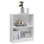 vidaXL Bücherregal Hochglanz-Weiß 60x24x74,5 cm Holzwerkstoff vidaXL Bücherregal Hochglanz-Weiß 60x24x74,5 cm Holzwerkstoff