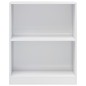 vidaXL Bücherregal Hochglanz-Weiß 60x24x74,5 cm Holzwerkstoff vidaXL Bücherregal Hochglanz-Weiß 60x24x74,5 cm Holzwerkstoff