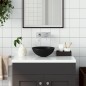 vidaXL Waschbecken Keramik Matt-Schwarz Rund vidaXL Waschbecken Keramik Matt-Schwarz Rund