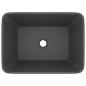 vidaXL Luxus-Waschbecken Matt Dunkelgrau 41x30x12 cm Keramik vidaXL Luxus-Waschbecken Matt Dunkelgrau 41x30x12 cm Keramik