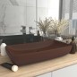 vidaXL Luxus-Waschbecken Rechteckig Matt Dunkelbraun 71x38 cm Keramik vidaXL Luxus-Waschbecken Rechteckig Matt Dunkelbraun 71x38 cm Keramik
