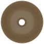 vidaXL Waschbecken Keramik Mattcreme Rund vidaXL Waschbecken Keramik Mattcreme Rund