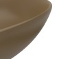 vidaXL Waschbecken Keramik Mattcreme Rund vidaXL Waschbecken Keramik Mattcreme Rund