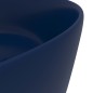 vidaXL Luxuriöses Waschbecken Rund Matt Dunkelblau 40x15 cm Keramik vidaXL Luxuriöses Waschbecken Rund Matt Dunkelblau 40x15 cm Keramik