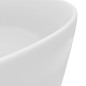 vidaXL Luxuriöses Waschbecken Rund Matt Weiß 40x15 cm Keramik vidaXL Luxuriöses Waschbecken Rund Matt Weiß 40x15 cm Keramik