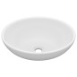 vidaXL Luxuriöses Ovales Waschbecken Matt Weiß 40x33 cm Keramik vidaXL Luxuriöses Ovales Waschbecken Matt Weiß 40x33 cm Keramik