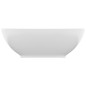 vidaXL Luxuriöses Ovales Waschbecken Matt Weiß 40x33 cm Keramik vidaXL Luxuriöses Ovales Waschbecken Matt Weiß 40x33 cm Keramik
