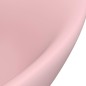vidaXL Luxus-Waschbecken Überlauf Oval Matt-Rosa 58,5x39 cm Keramik vidaXL Luxus-Waschbecken Überlauf Oval Matt-Rosa 58,5x39 cm Keramik