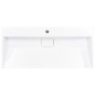vidaXL Waschbecken 100 x 46 x 11 cm Mineralguss/Marmorguss Weiß vidaXL Waschbecken 100 x 46 x 11 cm Mineralguss/Marmorguss Weiß