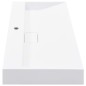 vidaXL Waschbecken 100 x 46 x 11 cm Mineralguss/Marmorguss Weiß vidaXL Waschbecken 100 x 46 x 11 cm Mineralguss/Marmorguss Weiß
