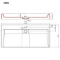 vidaXL Waschbecken 100 x 46 x 11 cm Mineralguss/Marmorguss Weiß vidaXL Waschbecken 100 x 46 x 11 cm Mineralguss/Marmorguss Weiß