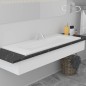 vidaXL Einbauwaschbecken 101x39,5x18,5 cm Keramik Weiß vidaXL Einbauwaschbecken 101x39,5x18,5 cm Keramik Weiß