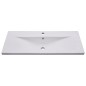 vidaXL Einbauwaschbecken 101x39,5x18,5 cm Keramik Weiß vidaXL Einbauwaschbecken 101x39,5x18,5 cm Keramik Weiß