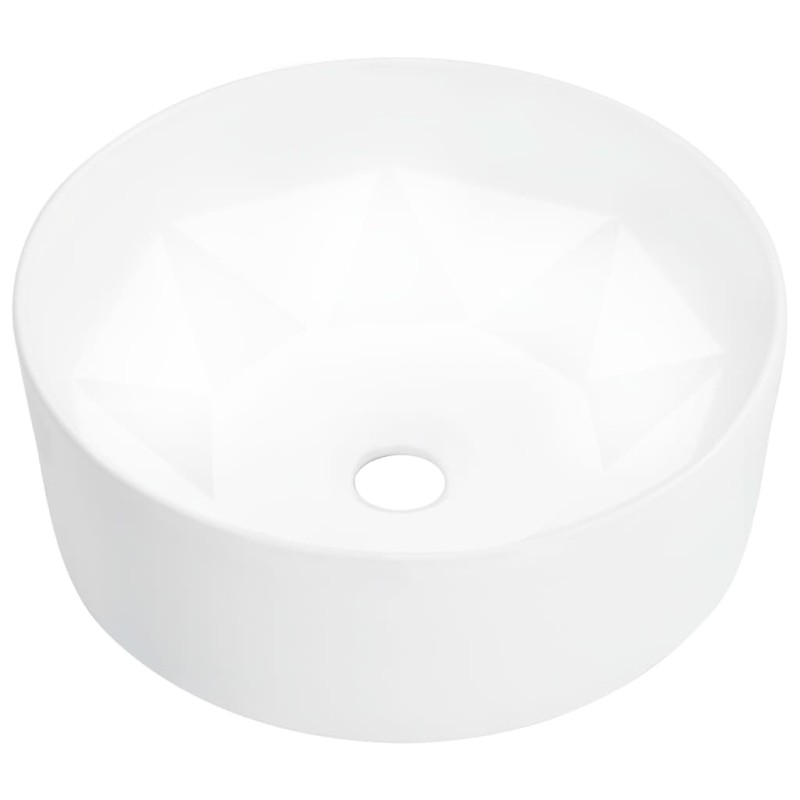 vidaXL Waschbecken 36 x 14 cm Keramik Weiß vidaXL Waschbecken 36 x 14 cm Keramik Weiß