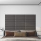 Wandpaneele 12 Stk. Grau 60x15 cm Kunstleder 1,08 m² Wandpaneele 12 Stk. Grau 60x15 cm Kunstleder 1,08 m²